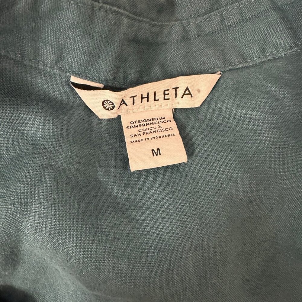 Athleta Playa Tie Top Teal Women's Size Medium - Picture 5 of 10